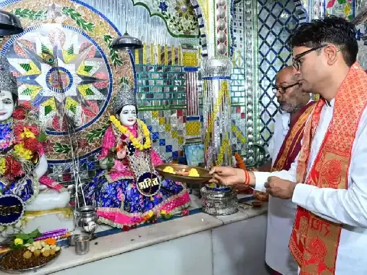 जन्माष्टमी पर वित्त मंत्री ओ.पी. चौधरी ने रायगढ़ के मंदिरों में की पूजा-अर्चना